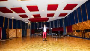 Rocky Kramer on the floor at 17 Hertz Studios (formerly One On One Recording Studios)